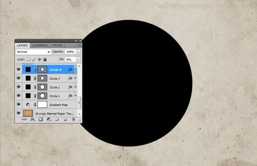 آموزش ایجاد افکت مهرلاستیکی در فتوشاپ